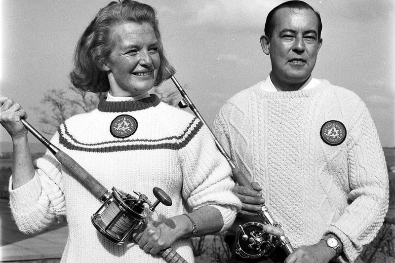 Intrepid sea anglers Mr and Mrs Green of Standish, members of the Irish Shark Club, in 1969