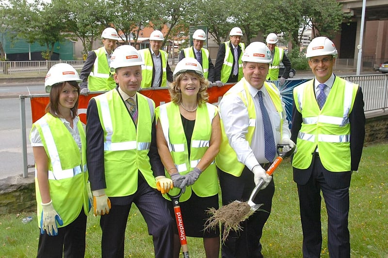 Ground on the site was broken on September 6, 2007, at a ceremony attended by developers and council representatives.