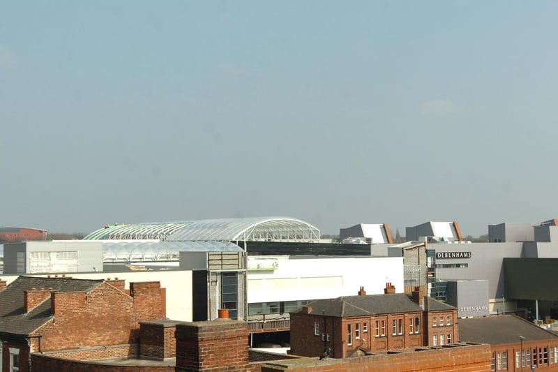 But once resumed, work moved forward at an incredible pace, and the centre began to take shape. The changing skyline of Wakefield city centre is seen here in January 2011.