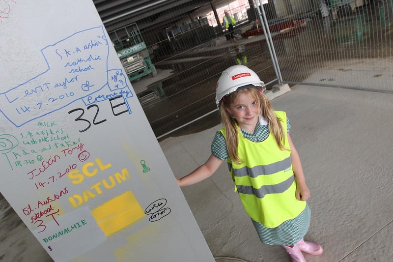 In July 2010, pupils from St Austin's Primary School were able to quite literally leave their mark at Trinity Walk, when they were invited to sign the shopping centre's foundations.