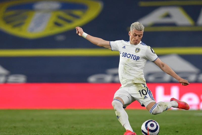 Subbed at the break against Brighton after a torrid first half and Stuart Dallas might well move to left back but Dallas has been thriving in midfield meaning that Alioski may keep his place - to face Gareth Bale. Photo by PAUL ELLIS/POOL/AFP via Getty Images.