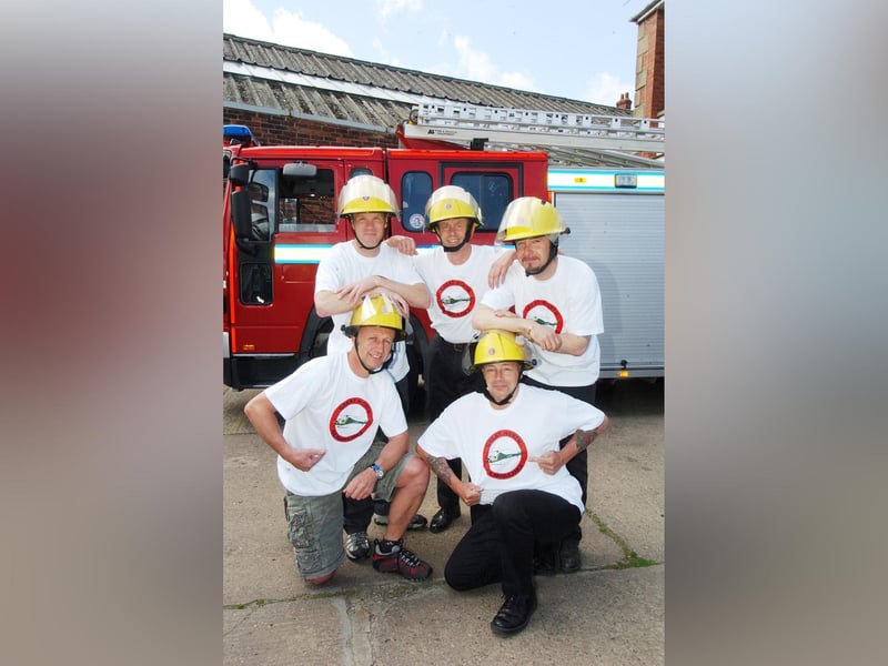 Firefighters from Whitby, Scarborough and Malton walk Hadrian’s Wall.