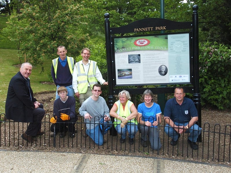Whitby’s floral clock gets a new information board.