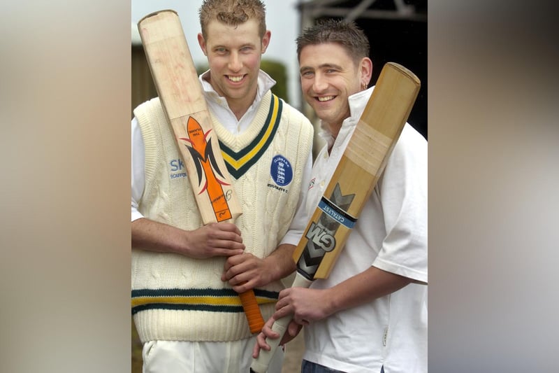 High scoring batsmen Richard Hegarty, left, and Stuart Marsay.
