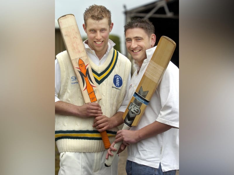High scoring batsmen Richard Hegarty, left, and Stuart Marsay.