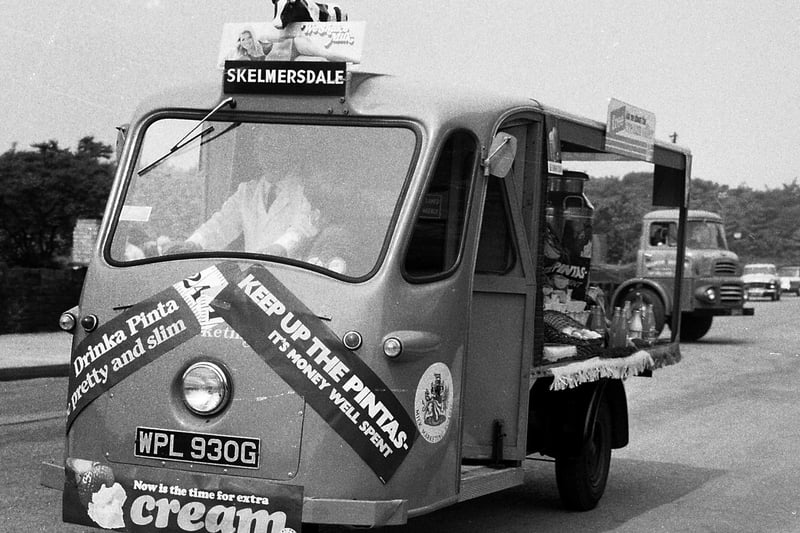 Up Holland and Skelmersdale Carnival parade in 1969