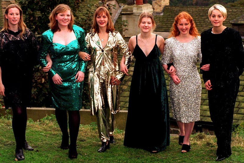 Fulneck School students took part in a fashion show for the Princess Diana memorial fund. Pictured, from left, are Faye Crowther, Kirsty Willetts, Annabel Drake, Lisa Crawshaw, Lisa Loftus, and Danielle Lindley.