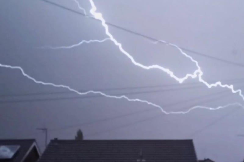 Amy Foxcroft took this stunning picture of the lightning forks