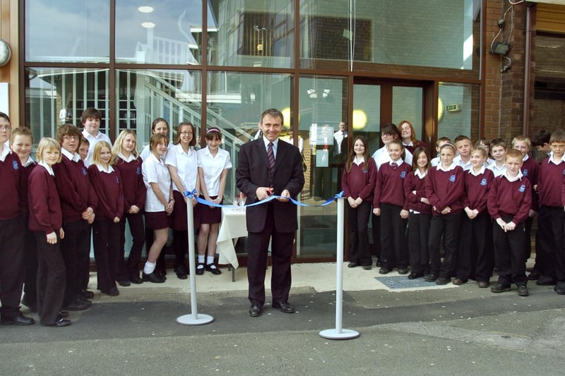 Scarborough and Whitby MP Robert Goodwill was on hand to open the new maths block at Graham School.