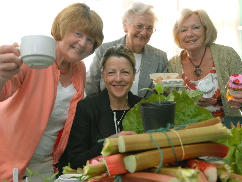 Filey Lions Club spring fayre and coffee morning with, from left, Sue Megginson, Jennifer Williamson, Phyllis Cowton and Thelma Wright.