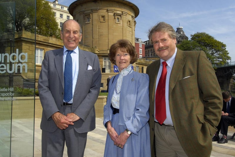 Official opening of the Rotunda Museum with Lord Derwen, left, with Belinda Evans and Glen Cayley, both descendents of Sir George Cayley.