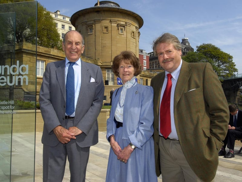 Official opening of the Rotunda Museum with Lord Derwen, left, with Belinda Evans and Glen Cayley, both descendents of Sir George Cayley.