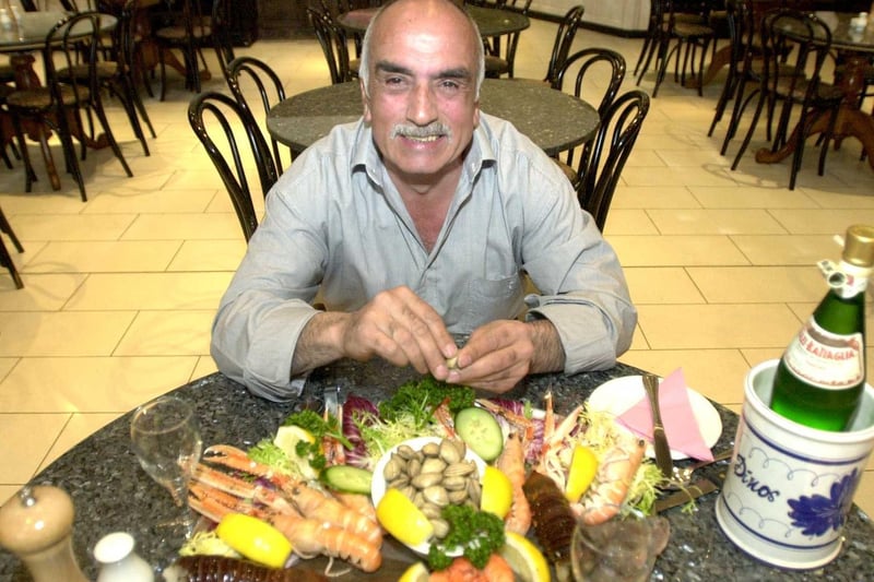 This is Dino Aristotelous at his restaurant Dinos in the city centre where he has plans for an additional eaterie.