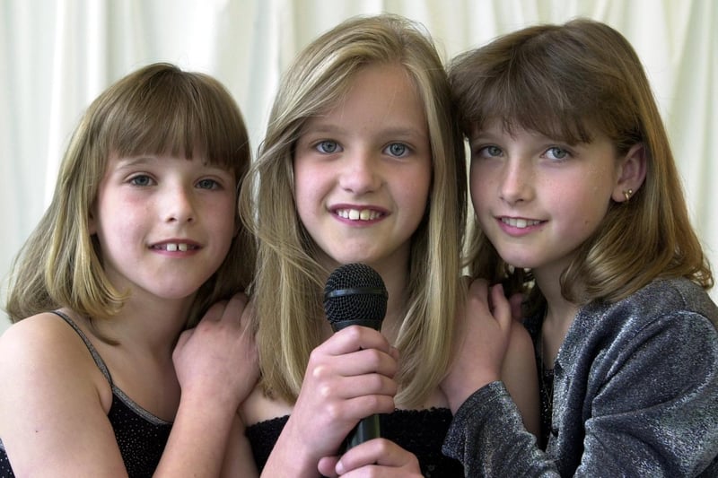 These Leeds triplets performed in the BBC Music Live at the White Rose Centre. Pictured, left to right, are Annabelle, Alex and Sarah Gwilliam.
