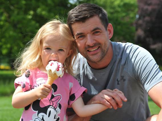 Mark Meadwell with daughter Layla, two.