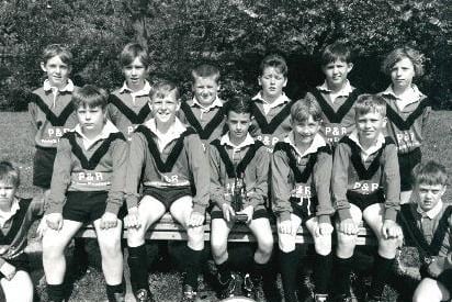 Ledger Lane Junior & Infants School, Outwood. The winning rugby league team.