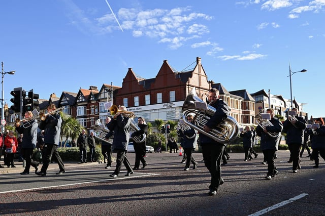 Musical accompaniment to the parade in St Annes. Picture: Adam Gee.