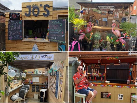 Our readers sent in incredible pictures of their DIY home and garden bars.