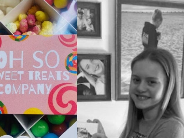 Ruby Aldred, 11, decided to start her own sweet business - using her Christmas money as an investment - and she managed to sell her entire stock on the first evening after a phenomenal response from local people.