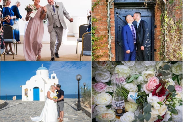 Lots of happy couples sent in photographs of their weddings that took place during and around both lockdowns in 2020 and we shared some of our favourites.