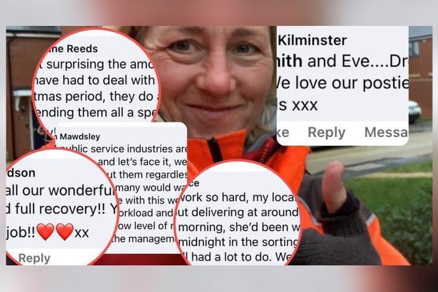 After the Northants Telegraph posted a story about how 16 posties in Corby had fallen ill with coronavirus, hundreds of residents left messages on the newspaper's Facebook page asking if their own regular postmen and women were okay. Postwoman Eve Walker posted a picture of herself on her round and said: “A few of us still going strong. Thanks for the well wishes on behalf of all at Corby Delivery Office.”