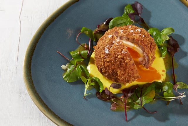 The world famous Red Lion scotch egg. Photo: The Red Lion