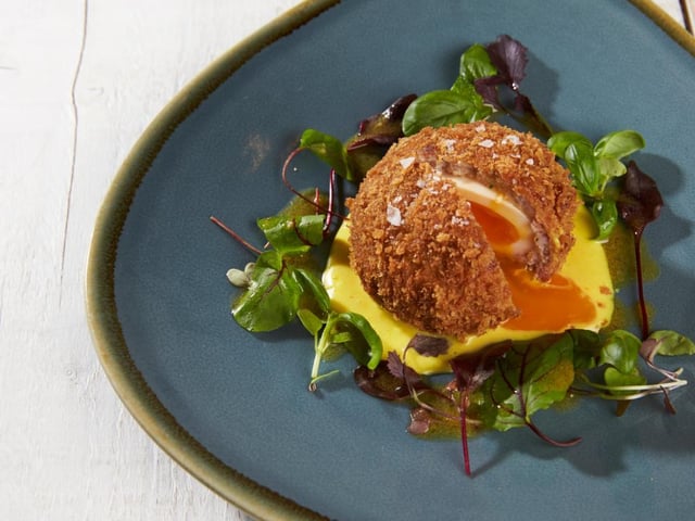 The world famous Red Lion scotch egg. Photo: The Red Lion