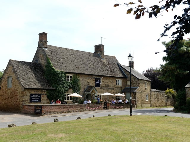 The Michelin Guide describes The White Horse in King's Sutton as: "A pretty sandstone pub run by a keen young couple. The self-taught chef crafts the creative modern dishes from scratch and always tries to exceed guests’ expectations. Produce is local and follows a ‘when it’s gone, it’s gone’ approach. The ‘Support Local’ menu fully demonstrates his talents."