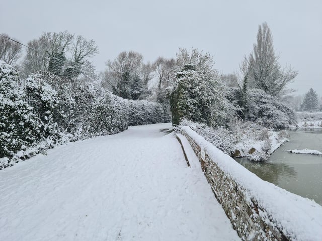 Picturesque snowy scenes in the county