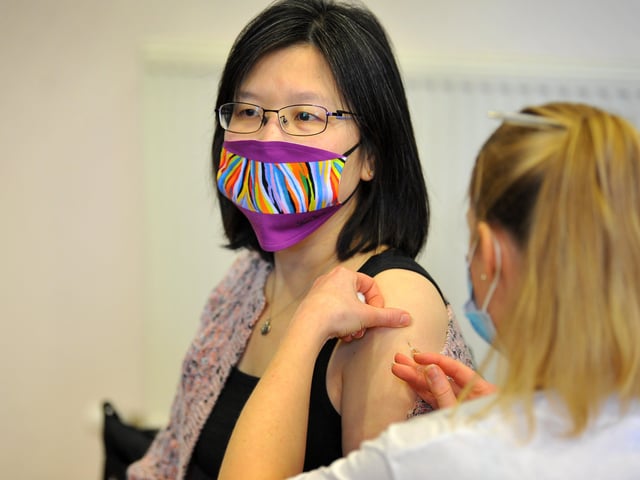 Midhurst Pharmacy going live today, in Midhurst. Owner Raj Rohilla has taken over the community hall to run a pharmacy-led vaccination centre. Pic Steve Robards SR2101291 SUS-210129-160753001
