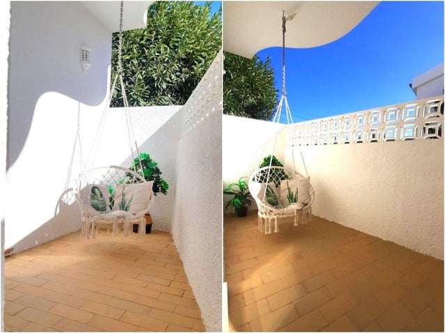 The beach apartment on the Algarve, in Portugal, is 200 metres from the beach
