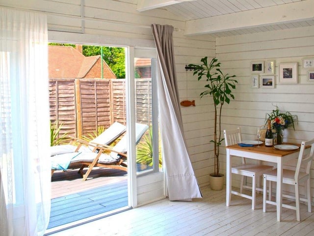The West Wittering bungalow also has a separate cabin
