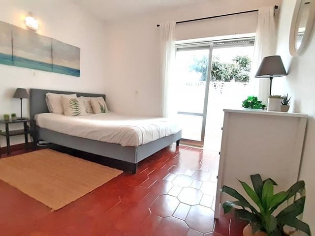 The beach apartment on the Algarve, in Portugal, is 200 metres from the beach