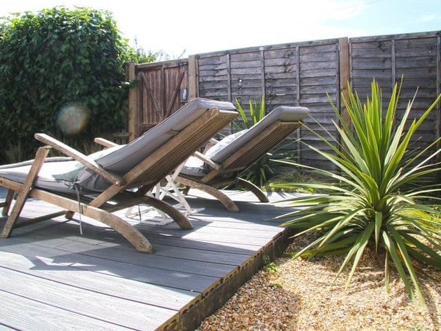 The West Wittering bungalow also has a separate cabin