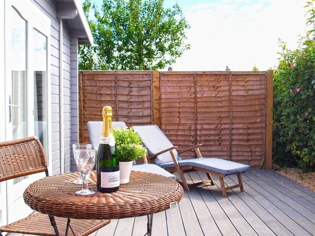 The West Wittering bungalow also has a separate cabin