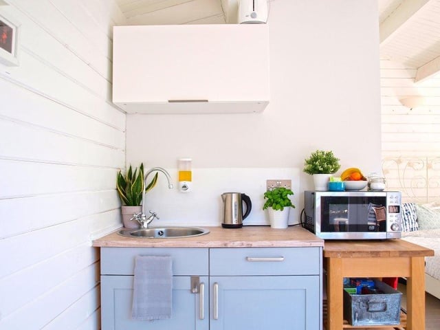 The West Wittering bungalow also has a separate cabin