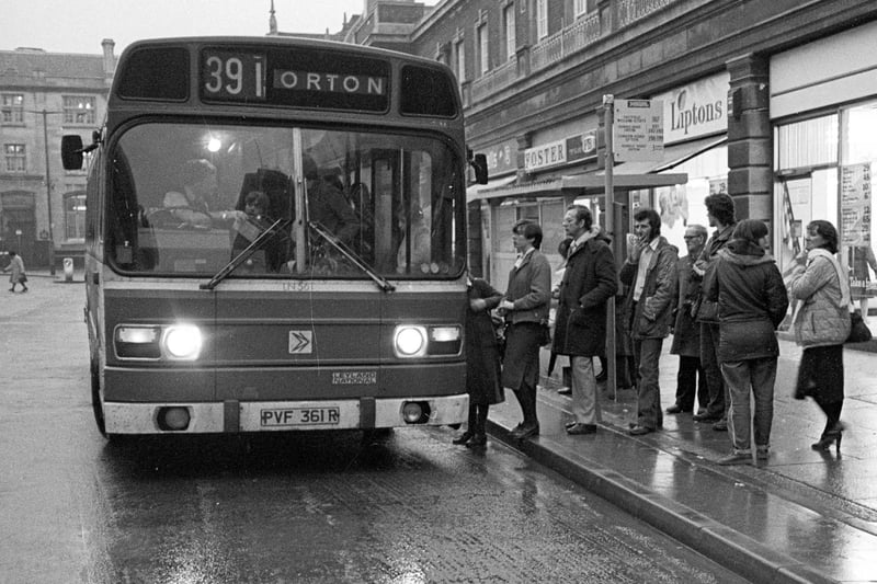 Do you recognise anyone boarding this bus to the Ortons?
