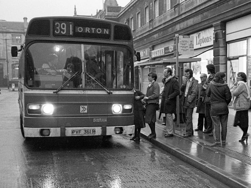 Do you recognise anyone boarding this bus to the Ortons?