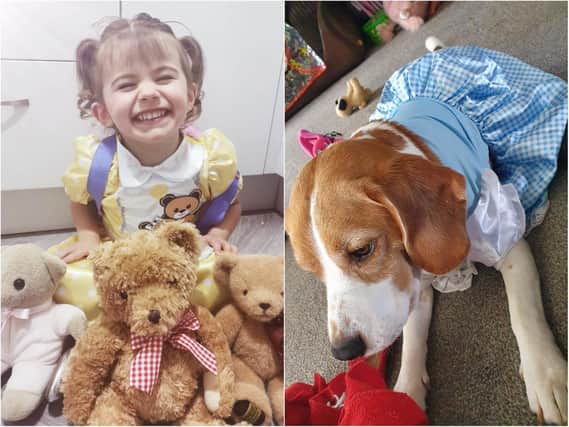 Harlee and Buddy-Love are among the north Northamptonshire literature fans dressing up to celebrate World Book Day.