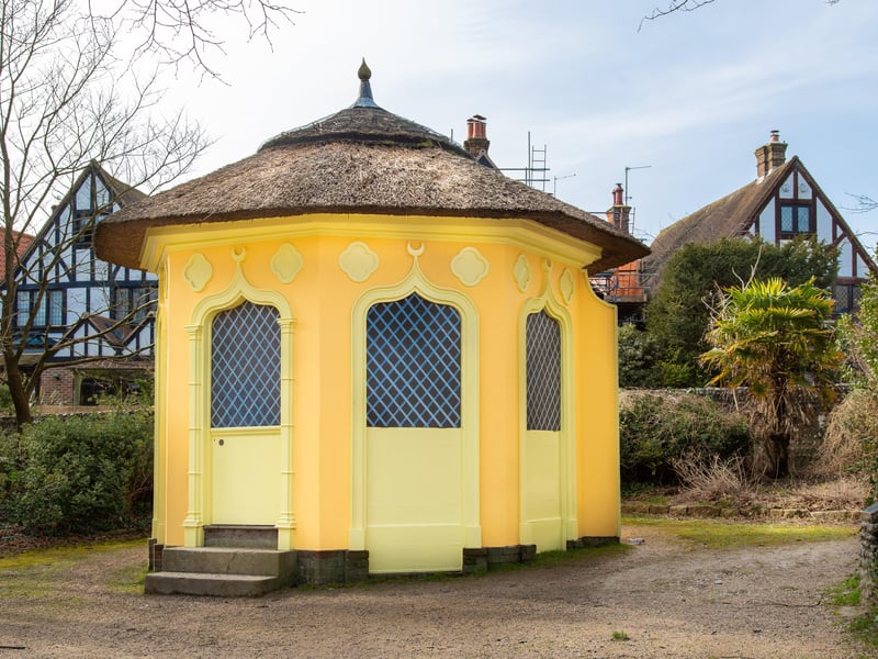 "The brightly coloured Hermitage in Manor Gardens, shining in the spring sunshine," wrote Barry Davis, who captured this image with Canon 5d mark iii camera. SUS-211003-150347001