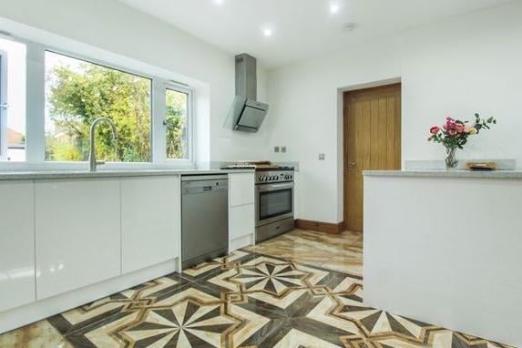 The kitchen/diner is the length of the entire house