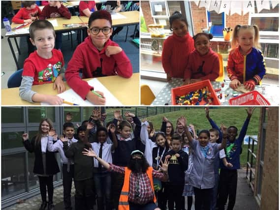 Red Nose Day at Eastfield Academy (above) and The Arbours Primary Academy (below)