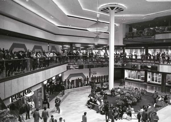 John Lewis in a packed Queensgate in the 1980s.