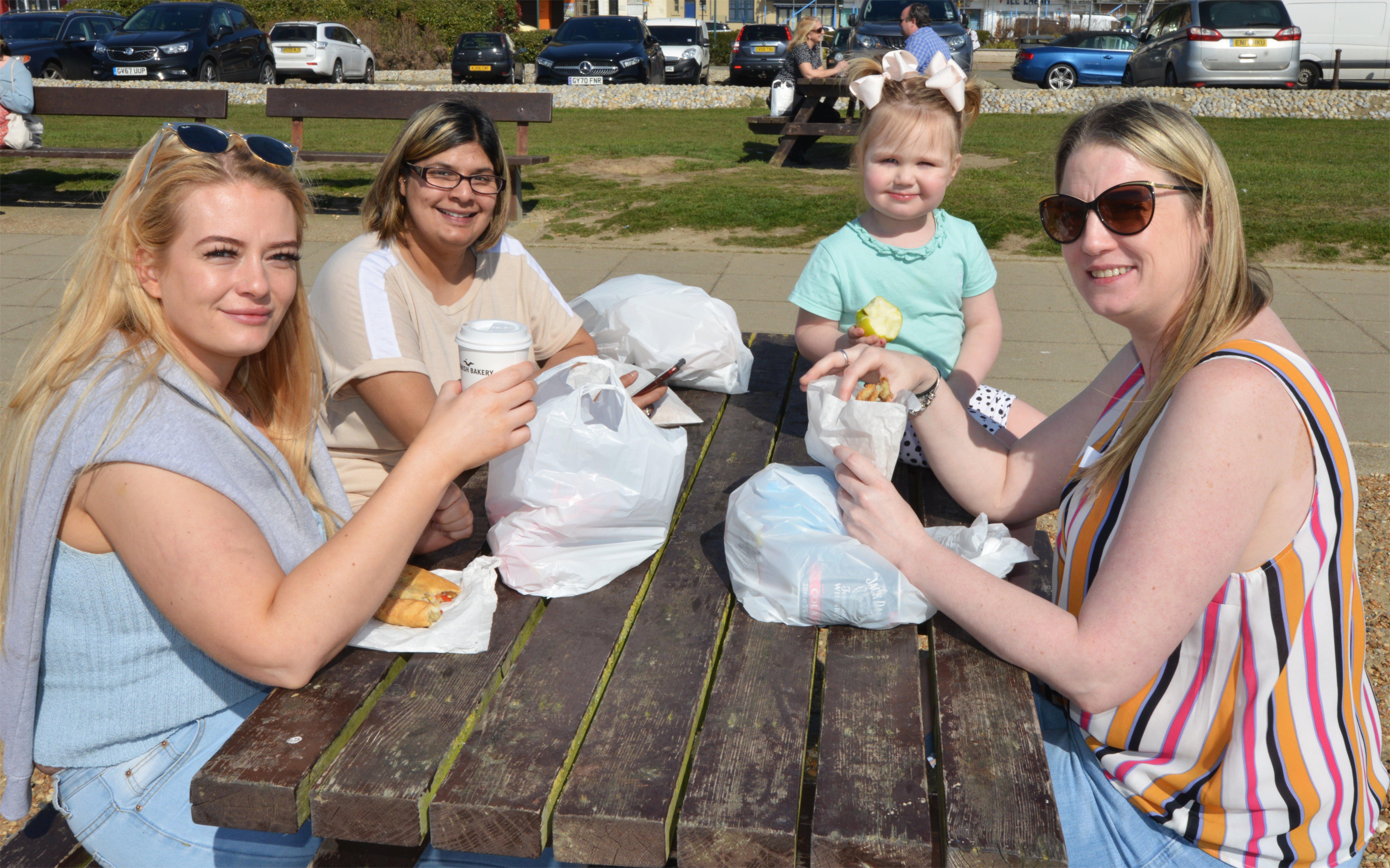 Locals enjoying sunny weather in Hastings after the easing of lockdown on March 29. Photo taken the day after, March 30. SUS-210330-125959001