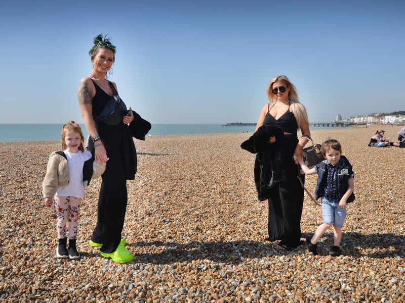 Locals enjoying sunny weather in Hastings after the easing of lockdown on March 29. Photo taken the day after, March 30. SUS-210330-130105001