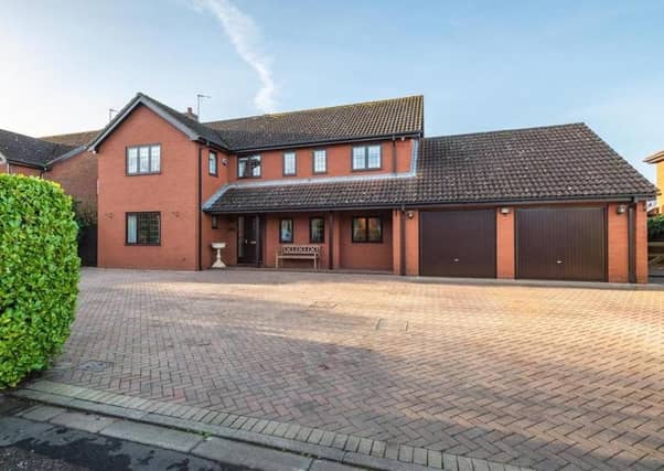 The detached home at The Paddocks in Werrington on the market with Hurfords