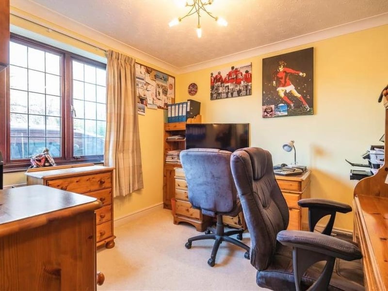 The detached home at The Paddocks in Werrington on the market with Hurfords