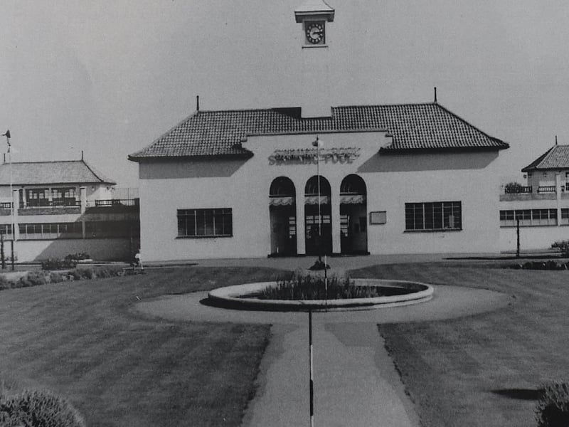 The iconic exterior of Peterborough Lido.