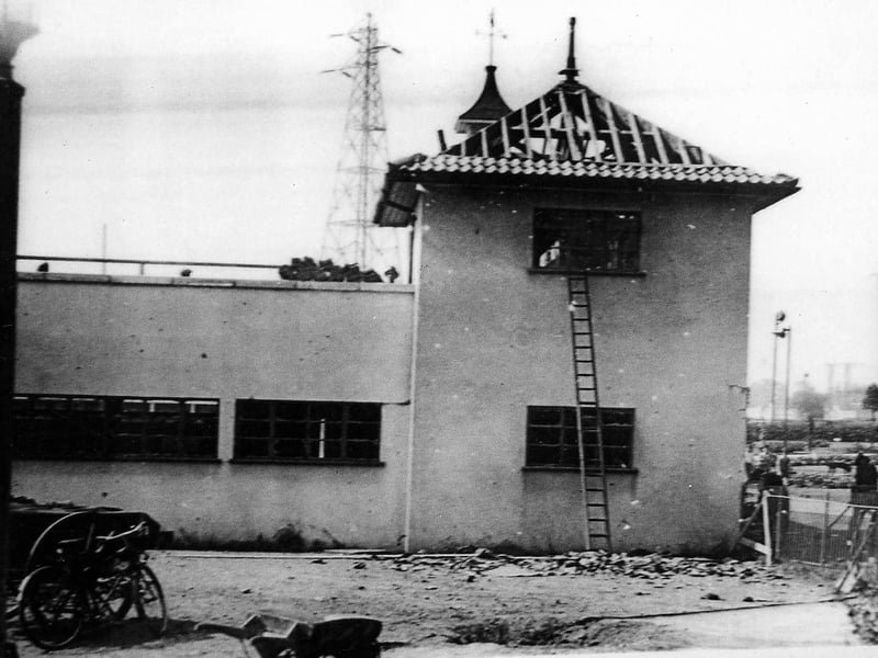 An archive image dated 1940 after the Lido was damaged by an air raid.