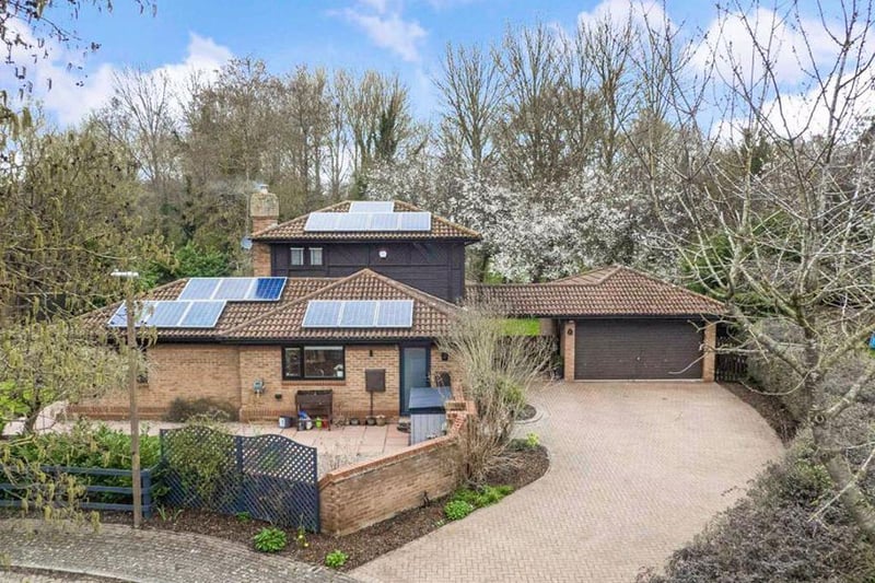 A look at the substantial block paved driveway and double garage which has  power, lighting and a service door.